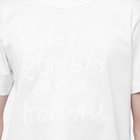 Sacai x MADSAKI Flock Print T-Shirt in White