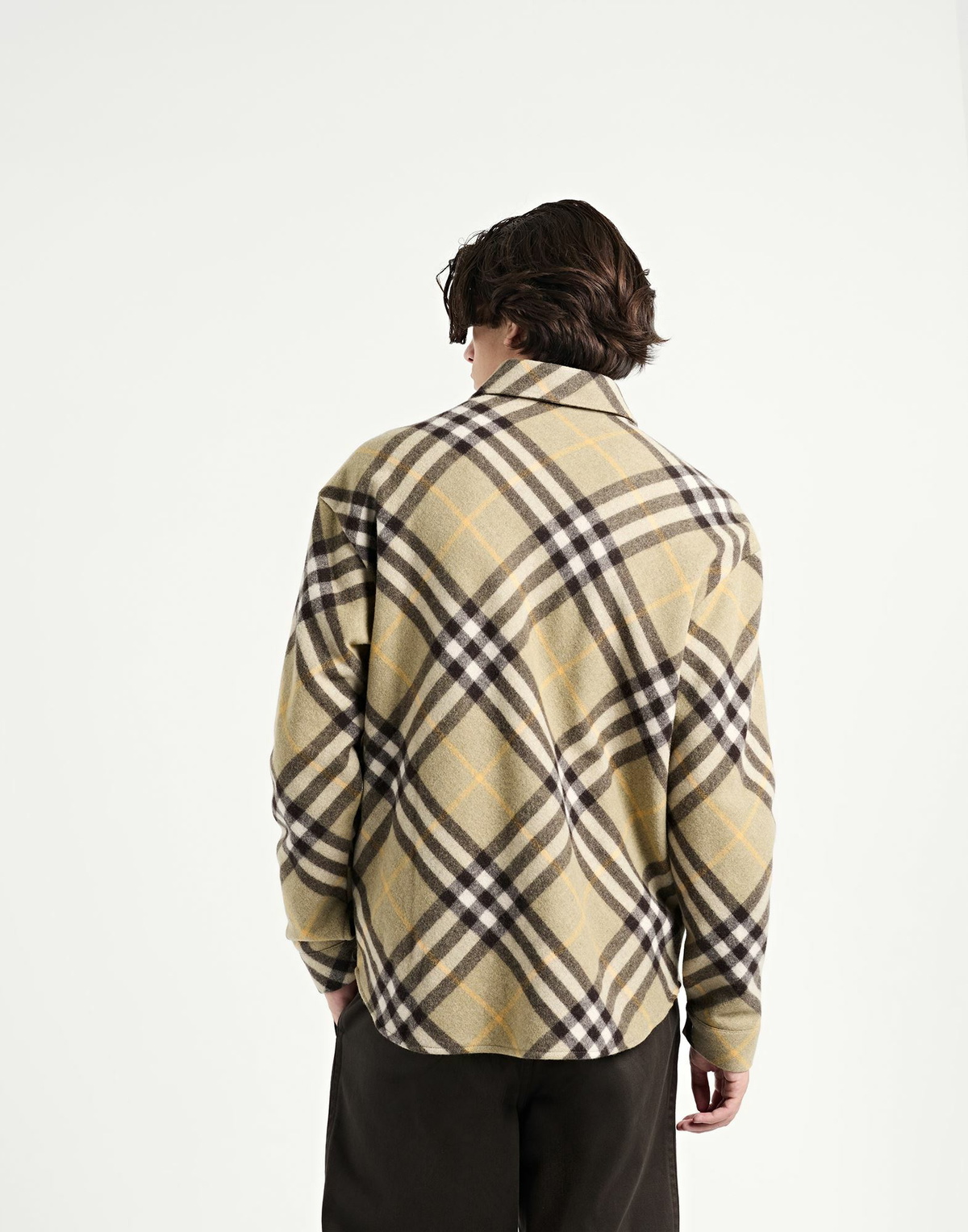 Burberry Mens Shirt in Sage green