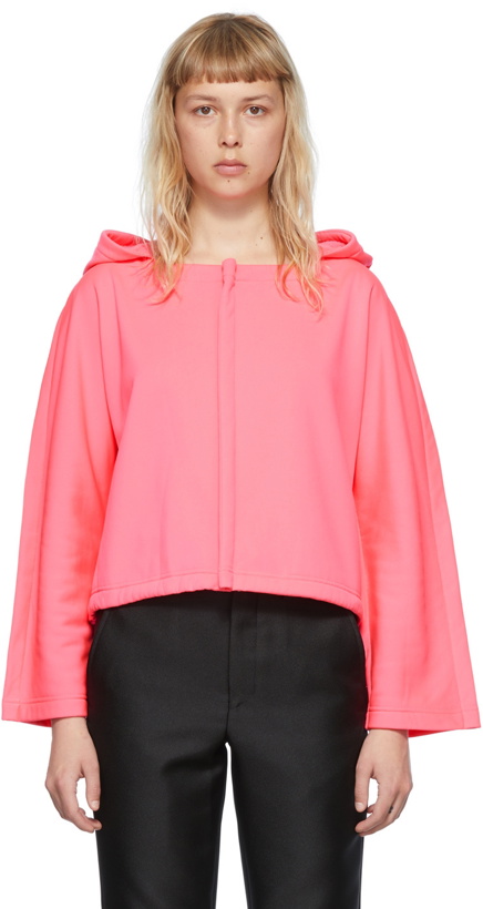 Photo: Comme des Garçons Pink Polyester Hoodie