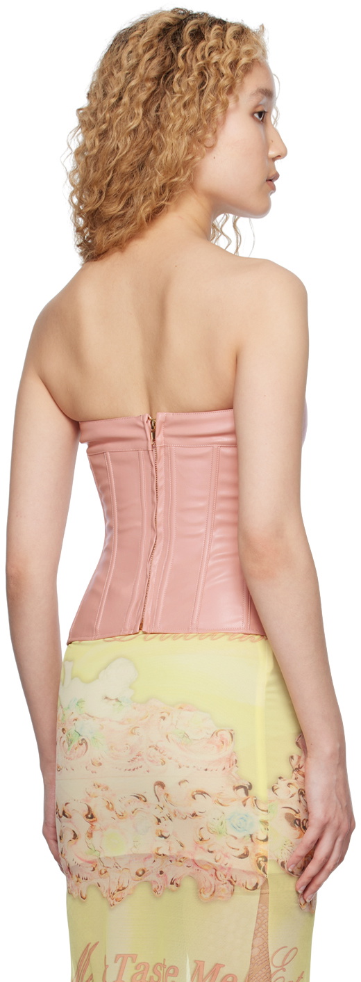 Nodress Pink Sweetheart Neck Corset