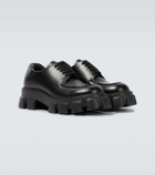 Prada Monolith brushed leather derby shoes