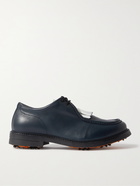 MR P. - Leather Kiltie Derby Golf Shoes - Blue - UK 7