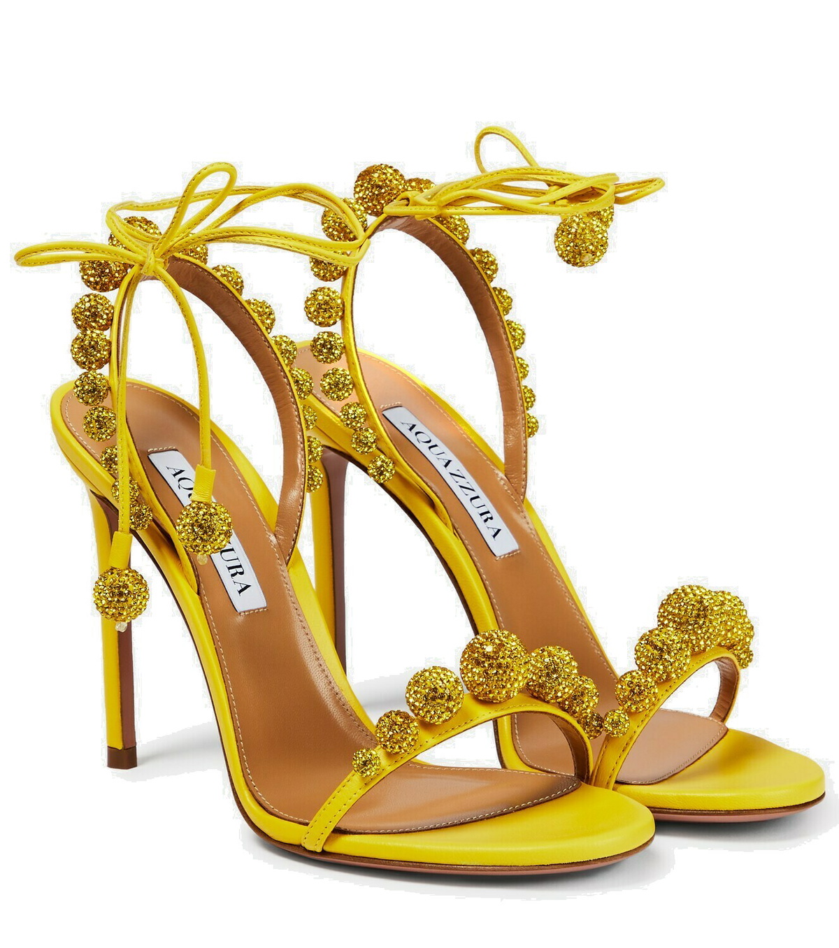 Aquazzura Disco Dancer embellished slingback sandals Aquazzura