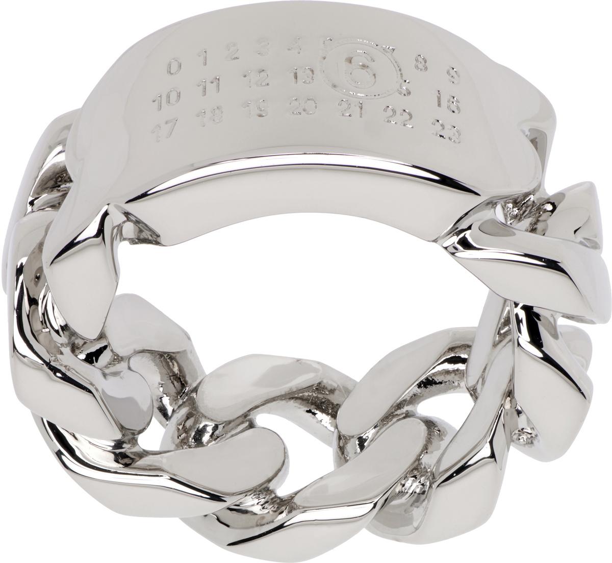MM6 Maison Margiela Minimal Logo Ring MM6 Maison Margiela