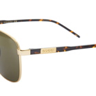 Gucci Men's Eyewear GG1164S Sunglasses in Gold/Havana/Green