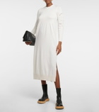 Barrie Embroidered cashmere sweater dress