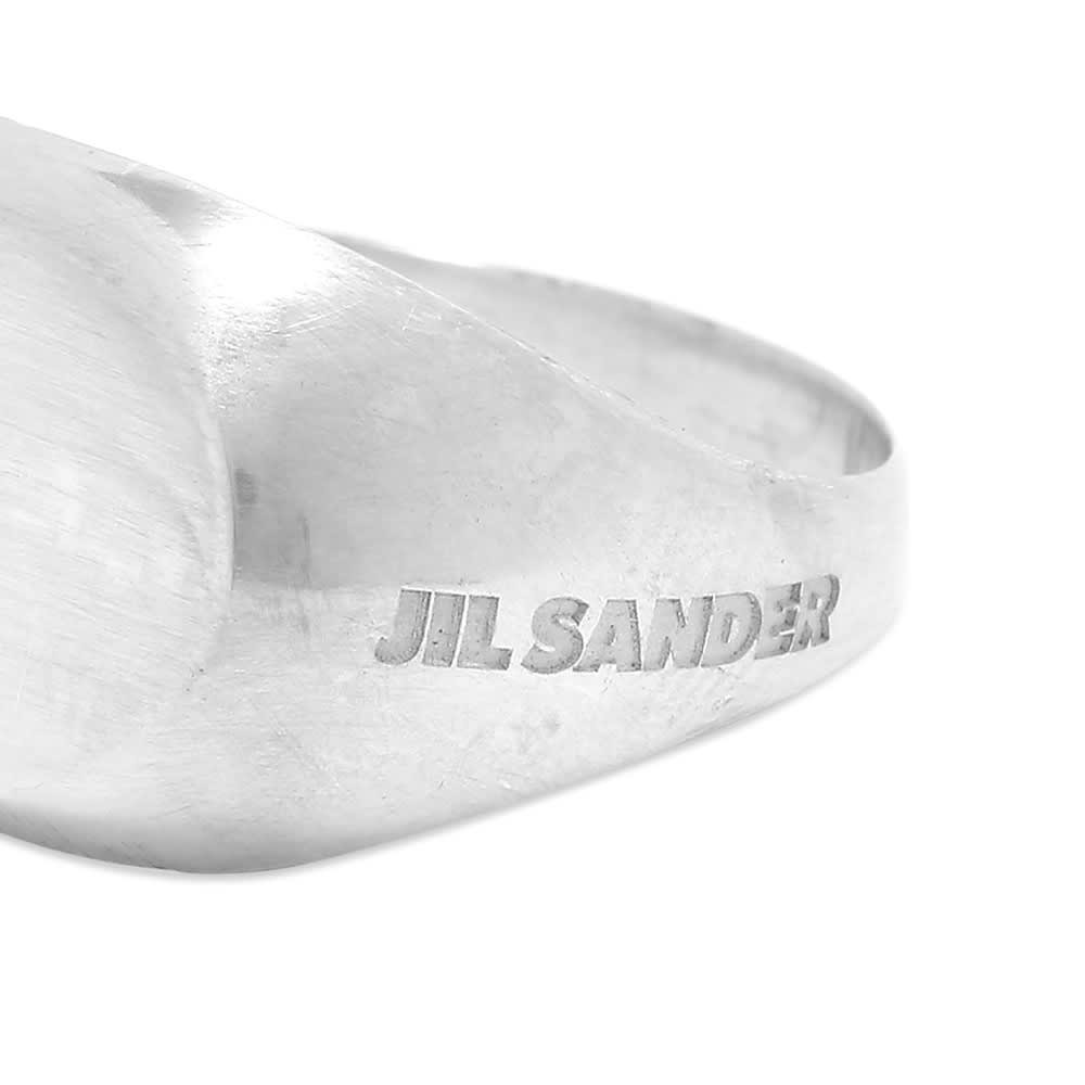 Jil Sander Stamped Chevalier Ring Jil Sander