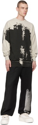 A-COLD-WALL* Off-White & Black Print Sweatshirt