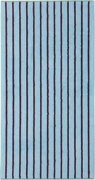 Dusen Dusen Blue & Green Tile Stripe Towel