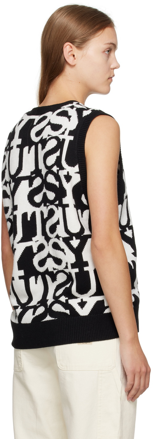 Stüssy Black & White Stacked Vest
