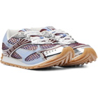 Bottega Veneta Blue & Burgundy Orbit Sneakers