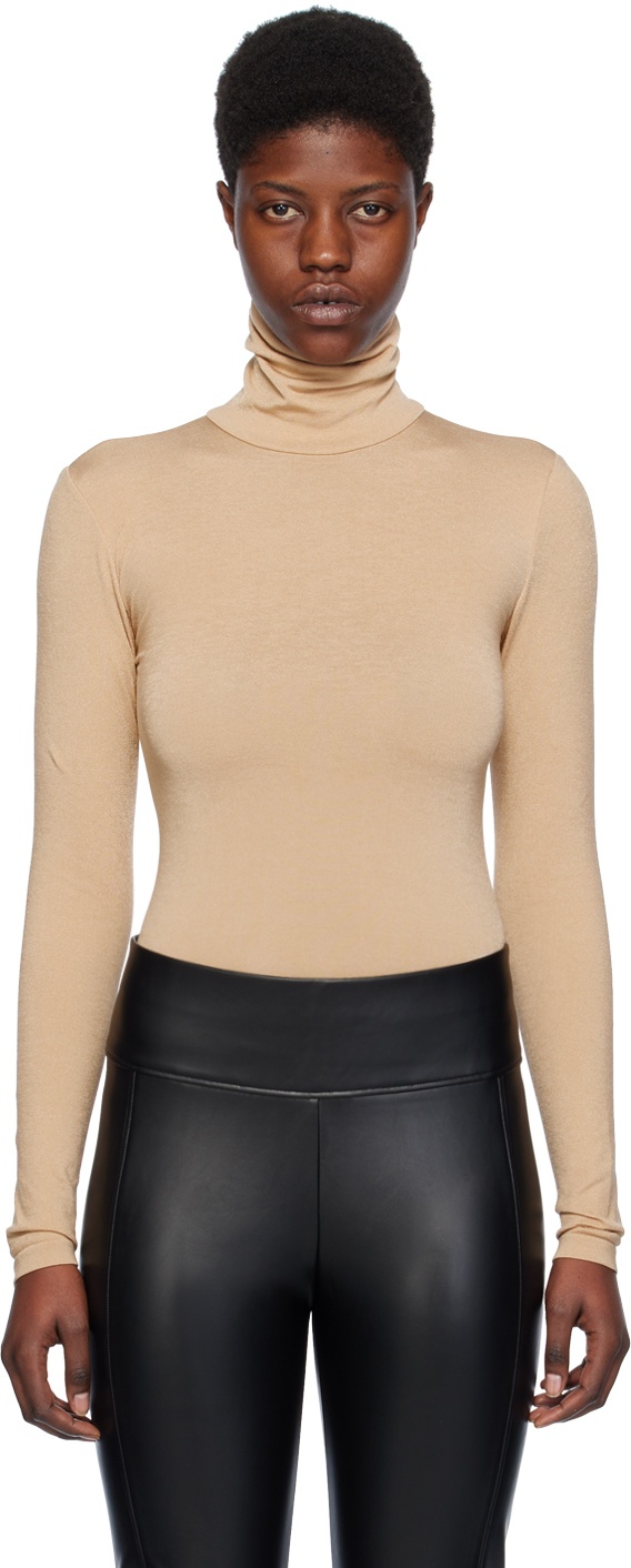 wolford Colorado bodysuit with high neck and long sleeves