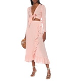 Lisa Marie Fernandez - Linen-blend midi skirt