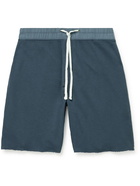 James Perse - Supima Cotton-Jersey Drawstring Shorts - Blue