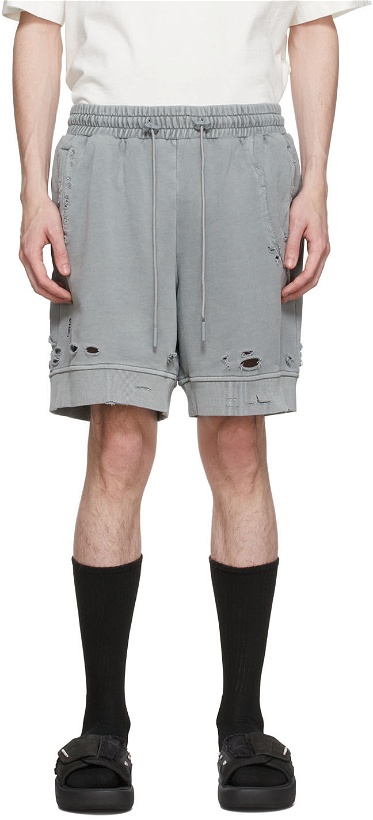 Photo: C2H4 Grey Cotton Shorts