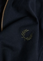 Fred Perry Logo-embroidered Cotton Polo Shirt Navy