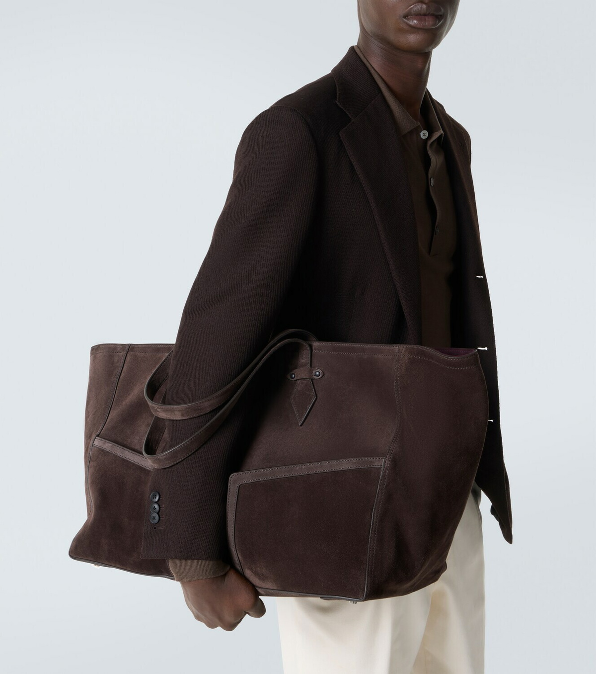 Métier Sergeant suede duffel bag
