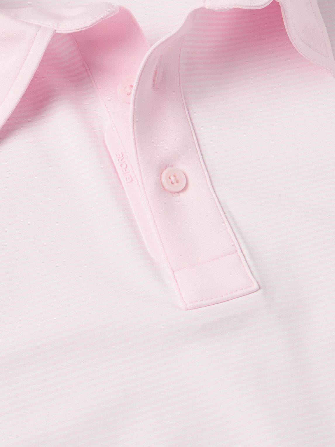 G/FORE - Striped Tech-Jersey Golf Polo Shirt - Pink