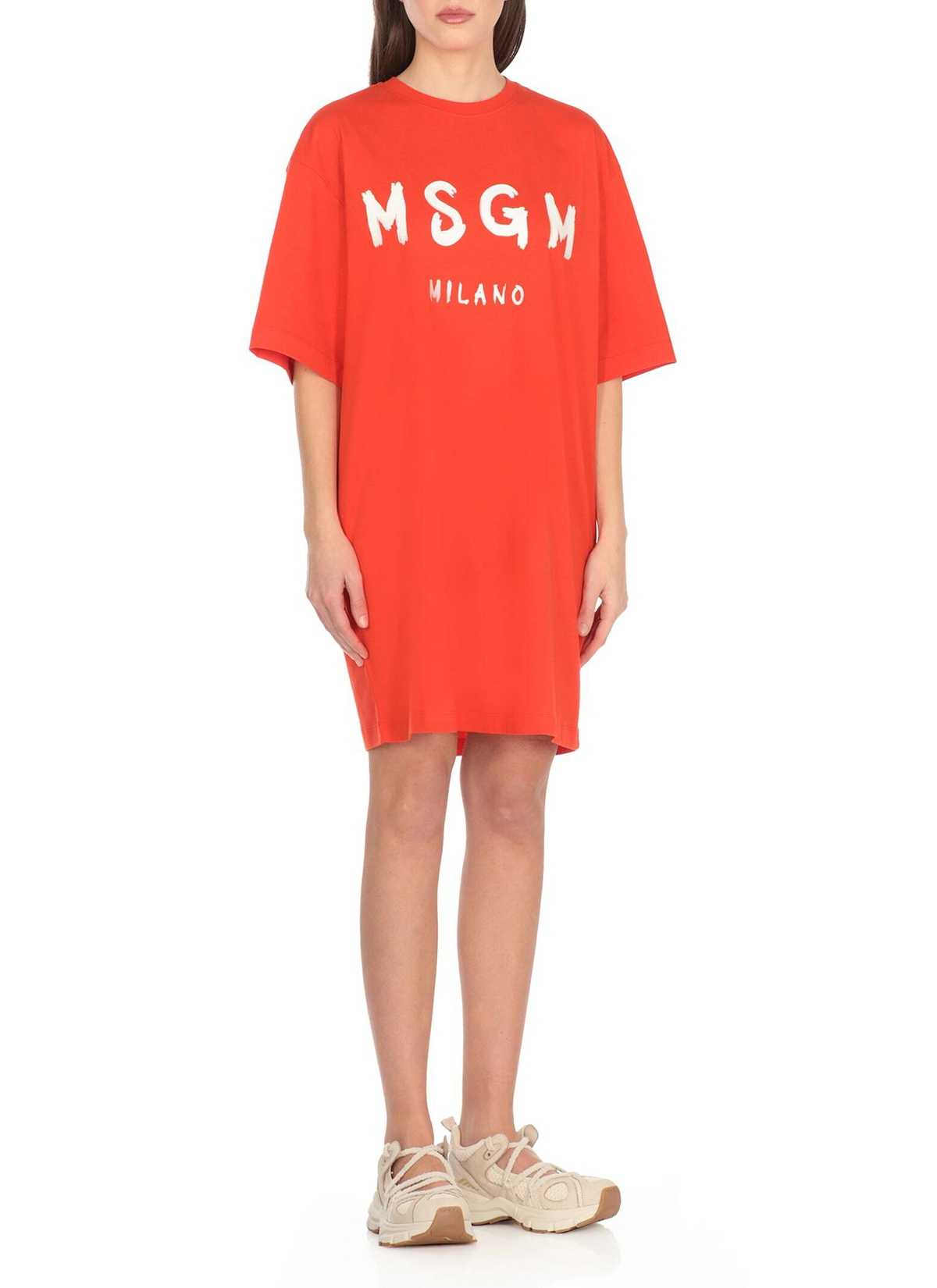 Msg Dress Code MSGM Dress With Logo MSGM