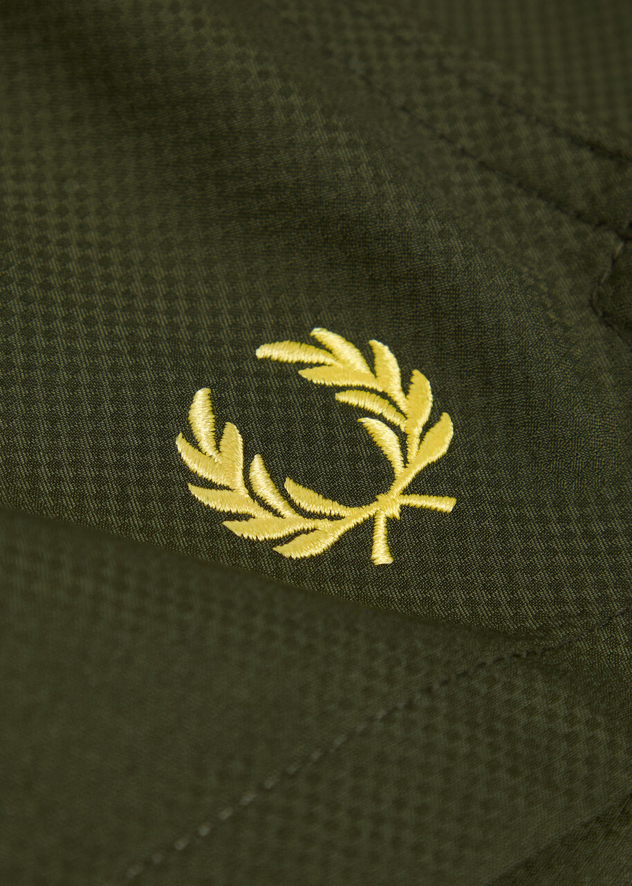 Fred Perry Logo-embroidered Shell Swim Shorts Dark Green