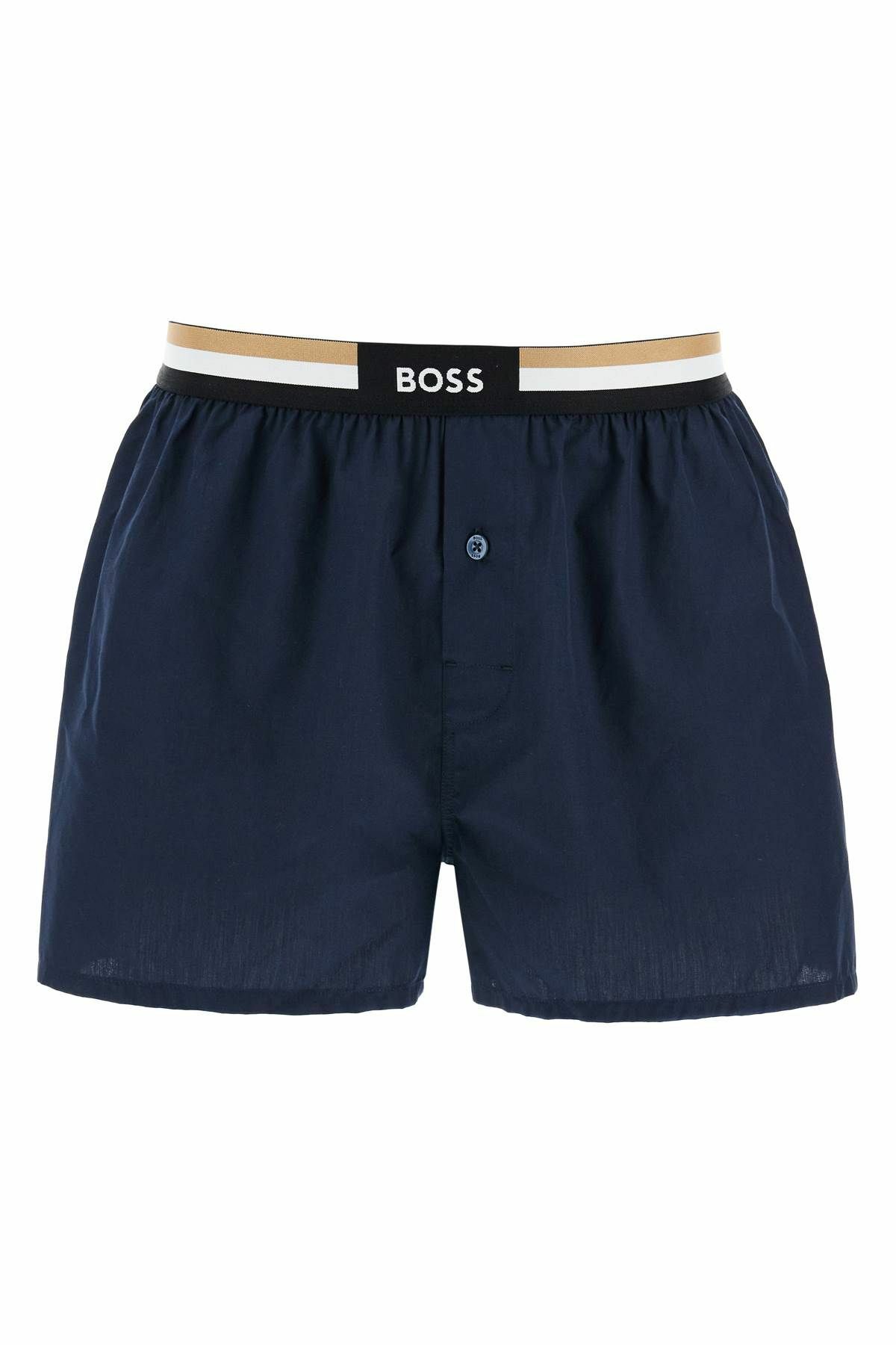 BOSS boxer shorts cotton set 2 pieces light blue and dark blue comfortable fit Blue