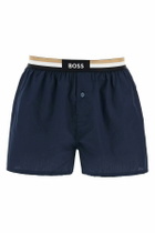 BOSS boxer shorts cotton set 2 pieces light blue and dark blue comfortable fit Blue