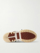 Loro Piana - 360 Flexy Leather-Trimmed Knitted Wish® Wool Sneakers - Brown