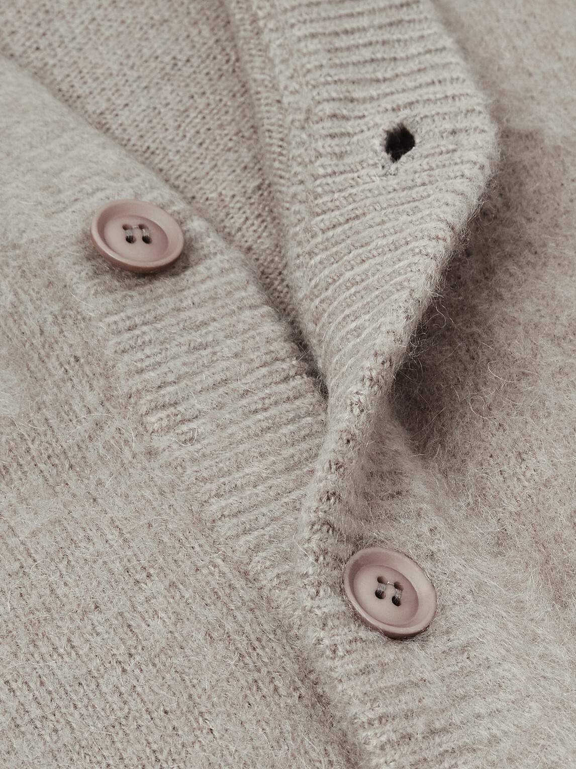 Remi Relief - Brushed-Knit Cardigan - Gray