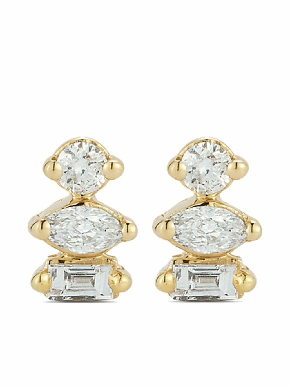 Dana Rebecca Designs 14K Yellow Gold Alexa Jordyn Diamond Stud Earrings