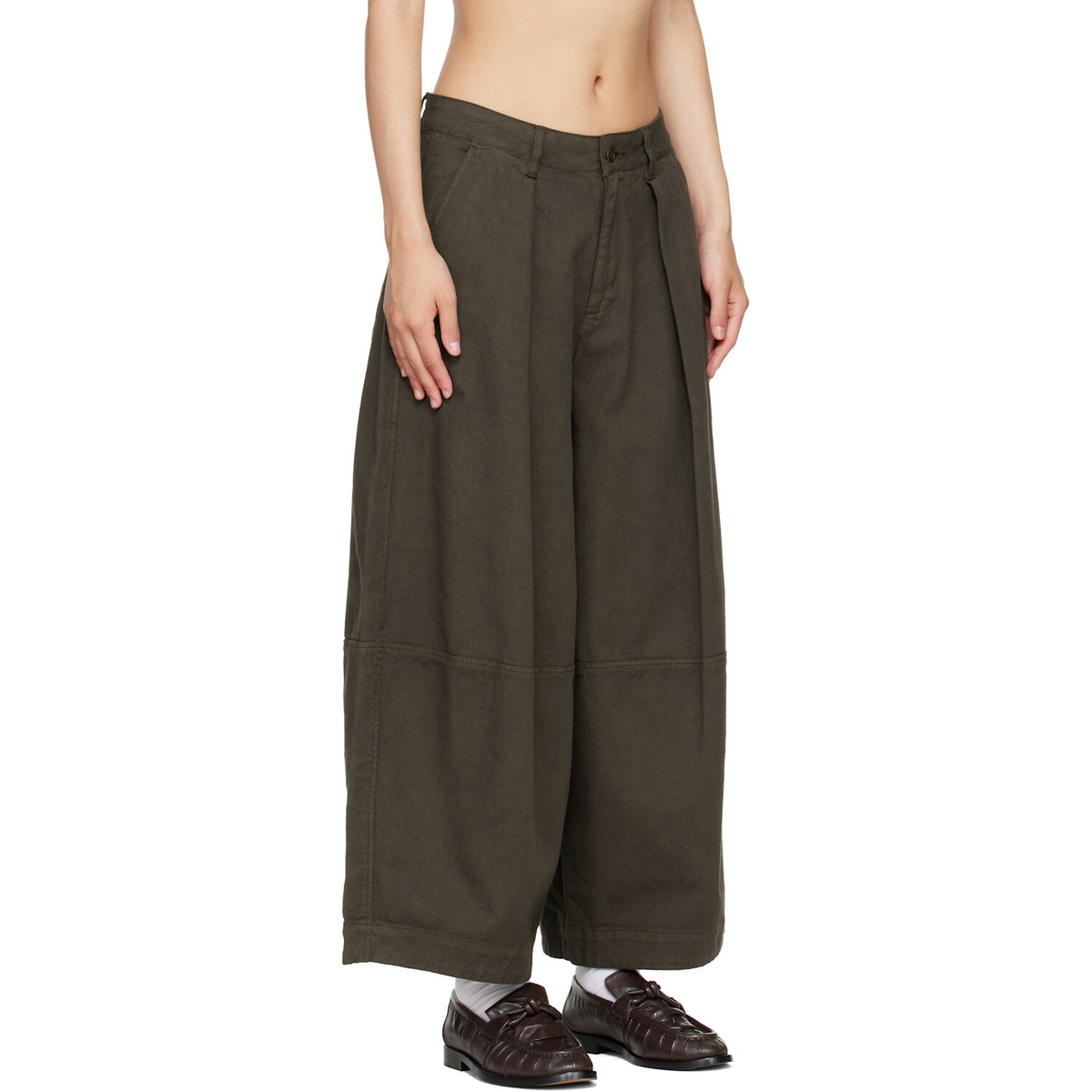 YMC Brown Deadbeat Trousers