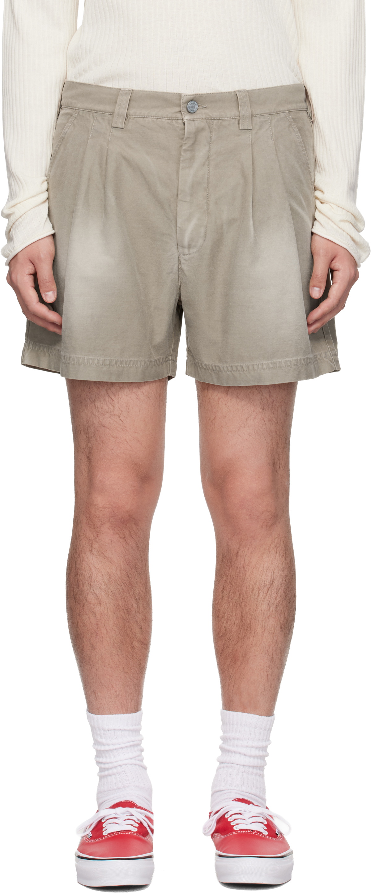 ERL Taupe Short Woven Shorts