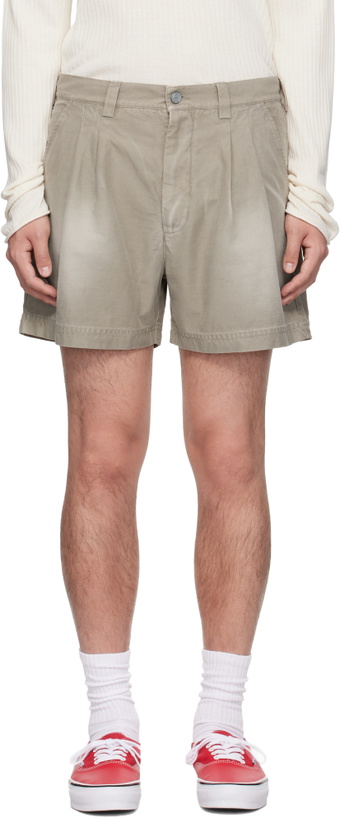 Photo: ERL Taupe Short Woven Shorts