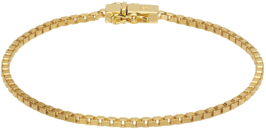 Tom Wood Gold Square Bracelet