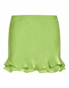 Priscavera Womens Mini skirt Lime in Green