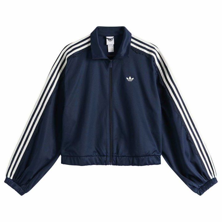 Photo: Adidas Women's Lace Oversized Track Top in Collegiate Navy