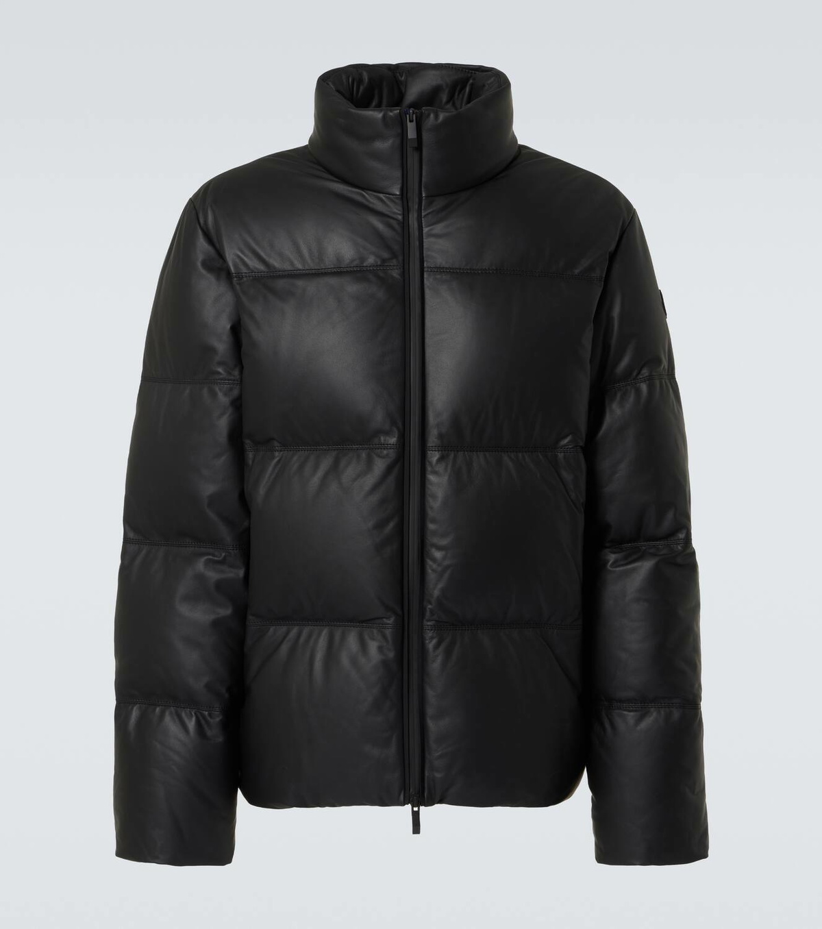 Moncler Ligont leather down jacket