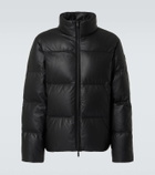 Moncler Ligont leather down jacket