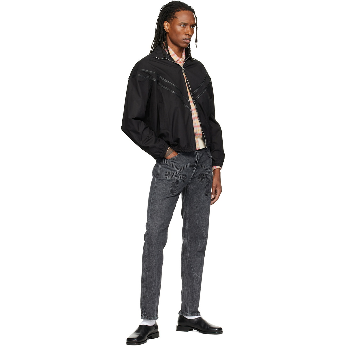Stefan Cooke Black Pinking Corded Jacket