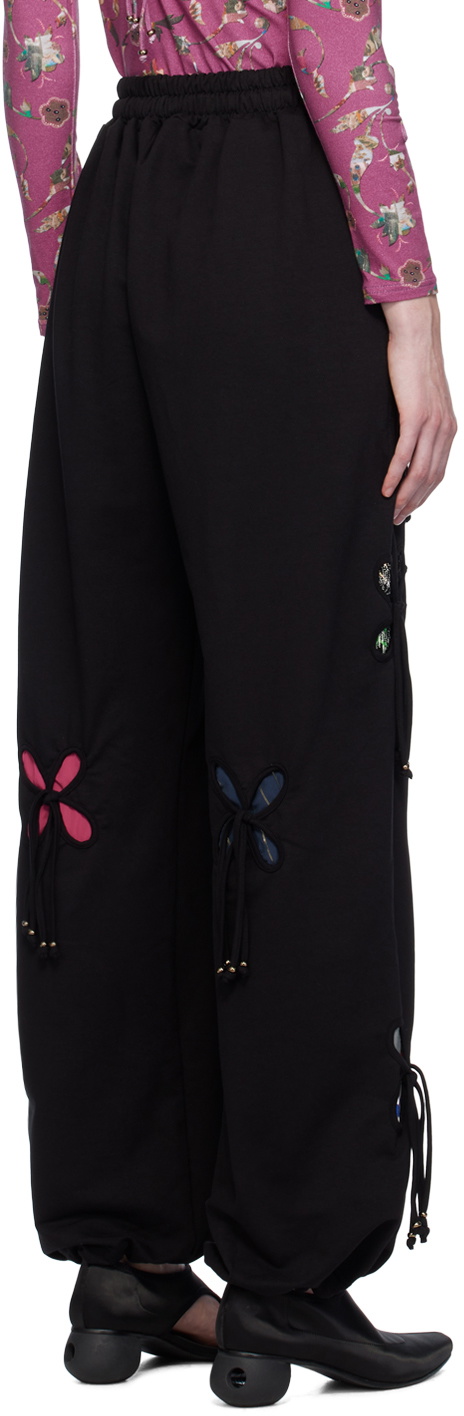 J.Kim Black Petals Lounge Pants