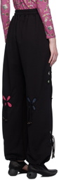 J.Kim Black Petals Lounge Pants