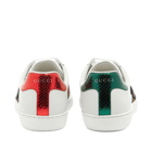 Gucci Men's New Ace GRG Snake Sneakers in White