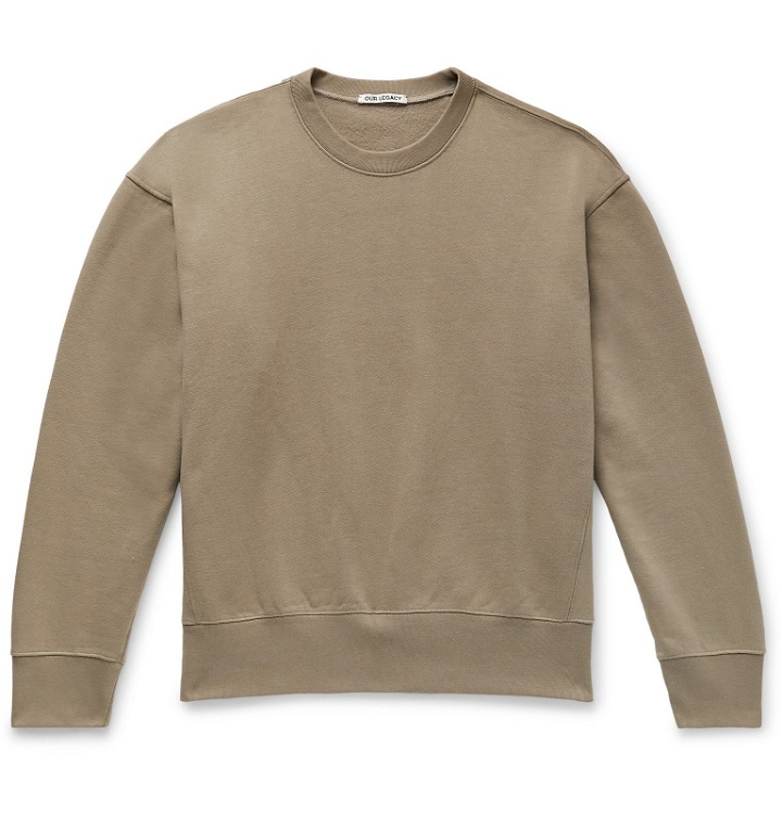 Photo: Our Legacy - Fleece-Back Cotton-Blend Jersey Sweatshirt - Brown