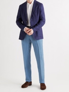 ANDERSON & SHEPPARD - Linen Trousers - Blue