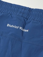 DISTRICT VISION - Zanzie Slim-Fit Logo-Print Stretch-Shell Track Pants - Blue