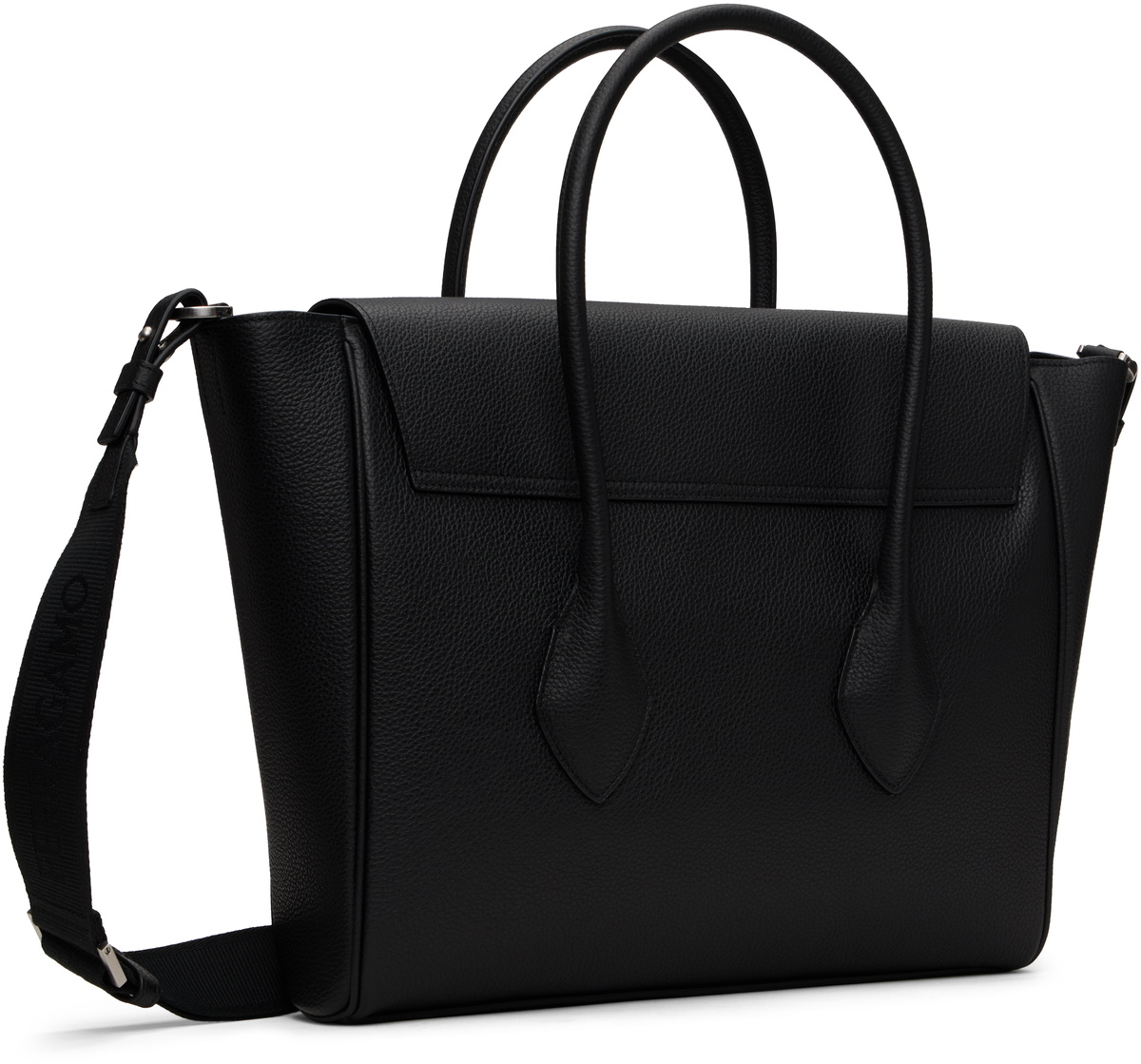Ferragamo Black East-West Briefcase