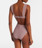 Simkhai Anniston striped bikini top