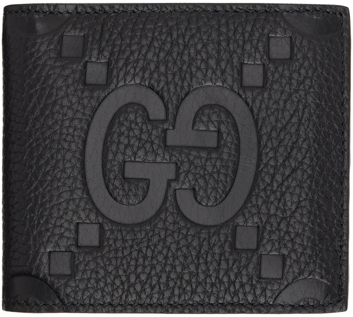 Photo: Gucci Black Jumbo GG Wallet