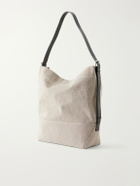 LEMAIRE - Leather-Trimmed Canvas Tote Bag