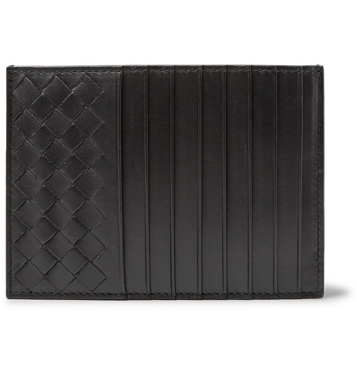 Photo: Bottega Veneta - Intrecciato Leather Cardholder - Men - Black