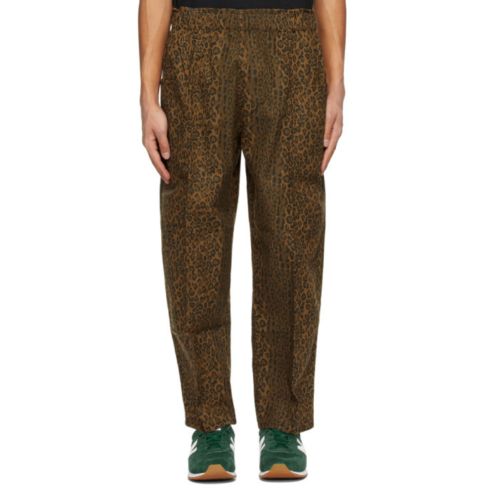 South2 West8 Beige Leopard Army String Trousers South2 West8